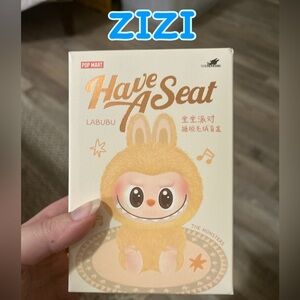 Labubu ZIZI Have A Seat Pop Mart AUTHENTIC Monsters Plush Keychain Collectible